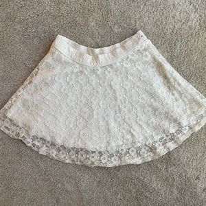Abercrombie kids lace skirt L